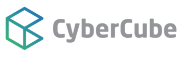 CyberCube logo. Roheline kuup ja hall tekst.